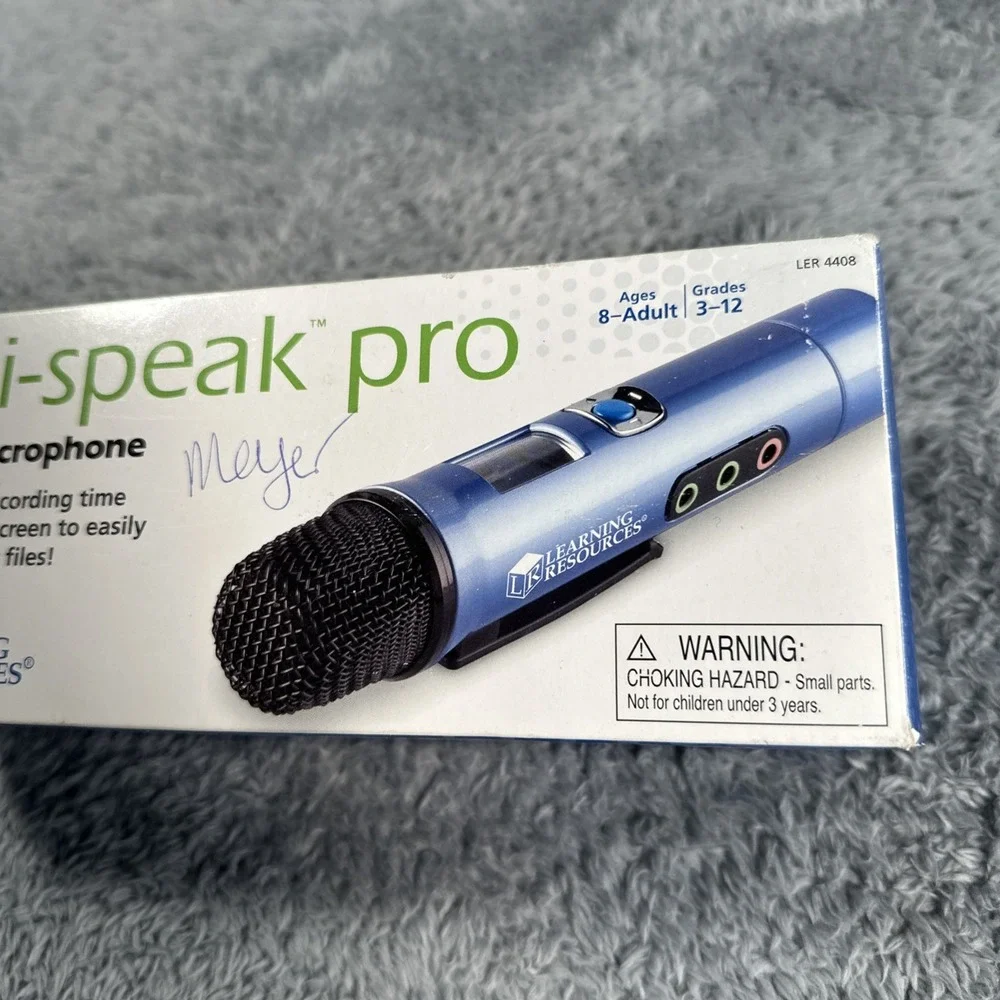 Easi Speak Pro Digital Microphone By Learning Resources NEW Teaching Aid Records
